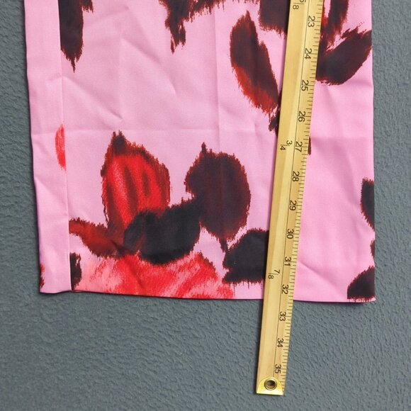 Tuckernuck Pants Women's M Pink Floral Cerise Blossom Erin Wide Leg Side Zip NWT - Picture 8 of 13